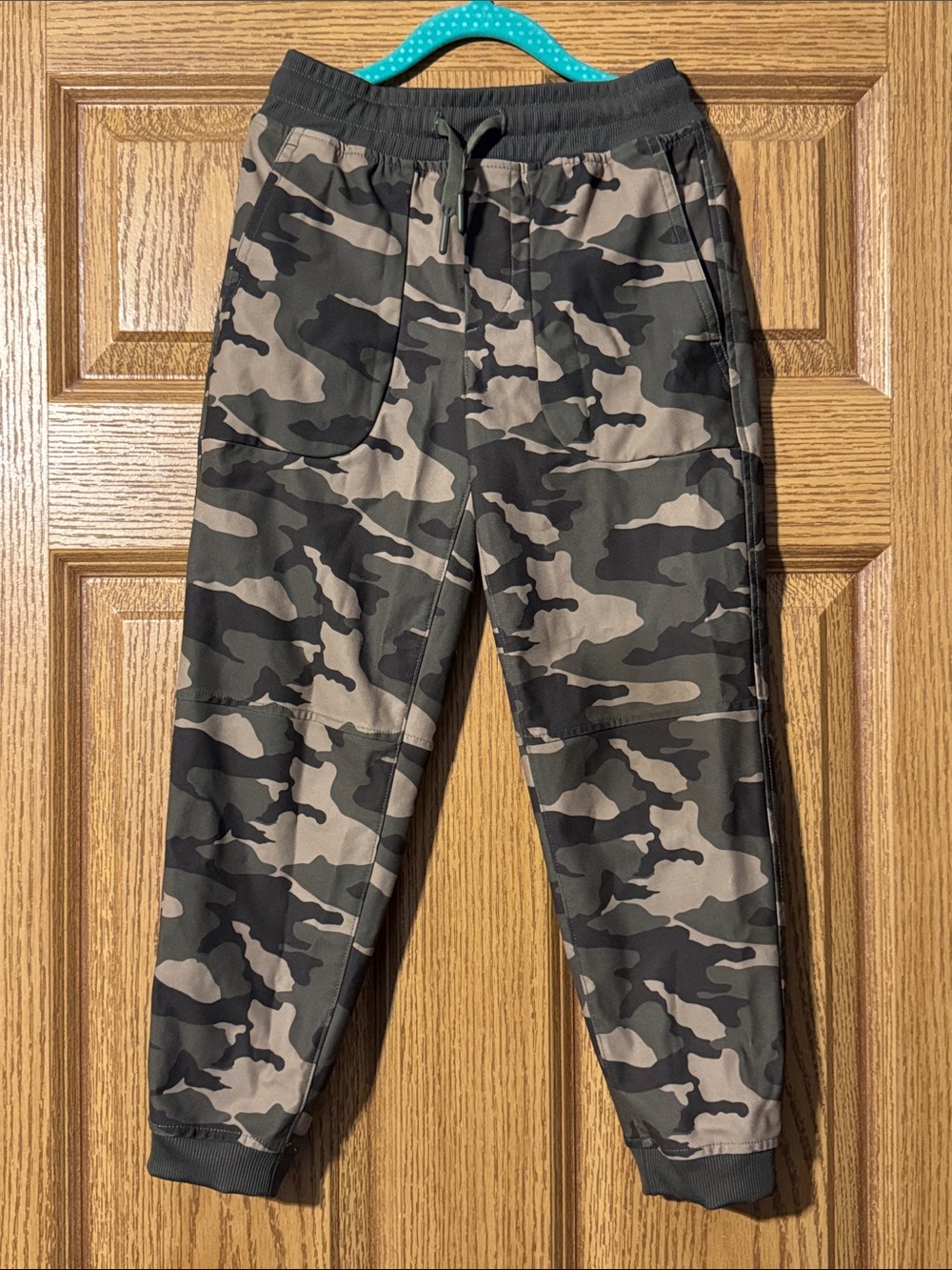 wonder nation Boys Camouflage Joggers - Green and Black